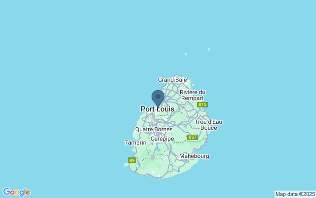 Kaart met locatie Aapravasi Ghat